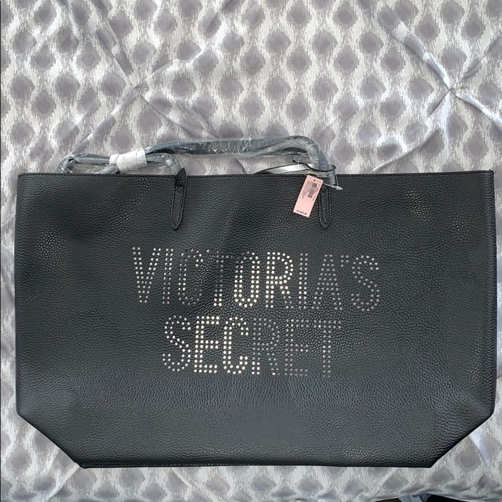 Laser-Cut Logo Tote with Makeup Bag